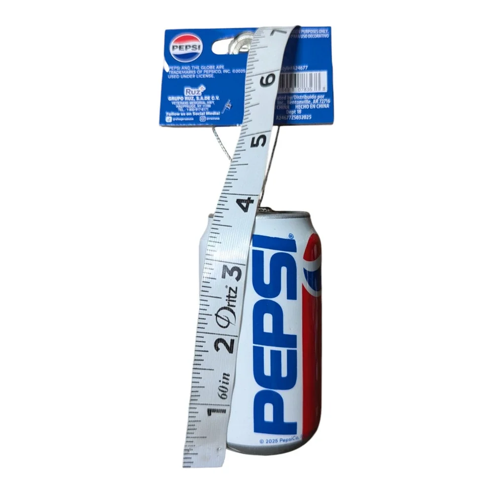 Retro Pepsi Soda Can Decor Christmas Tree Ornament By Ruz NWT Gift